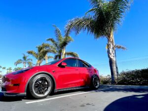 Model Y lowered on MPP Coilover