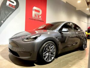 Model Y lowered on MPP Comfort Coilover